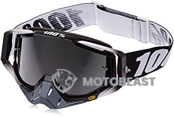 100% RACECRAFT MIRROR LENS ABYSS BLACK