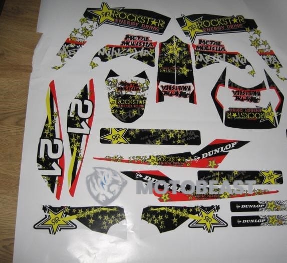 Gilera SMT 2011 Rockstar motociklo grafikas
