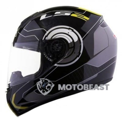 LS2 FF352 ATMOS Black Hi-Vis Yellow