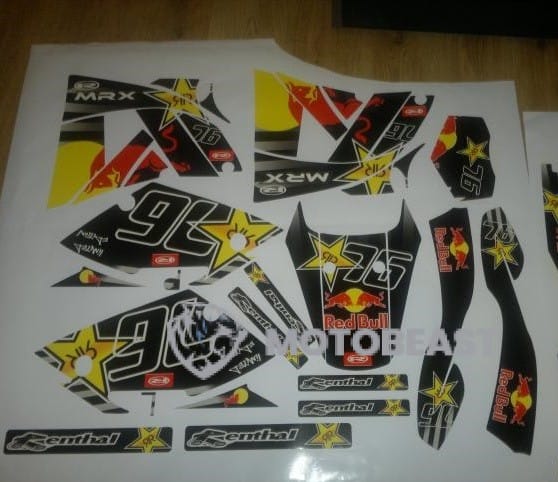 Rieju MRX Redbull juodos grafikos
