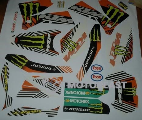 KTM EXC 2005 Monster Energy grafikos