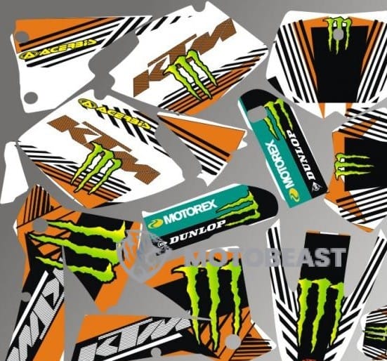 KTM EXC 2003 Monster Energy grafikos