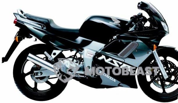 Honda NSR125 juodos-sidabrinės grafikos