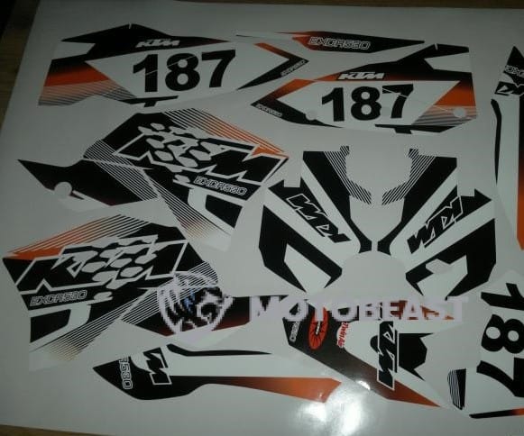 KTM SX/SX-F Seria 2007m. oranžinės grafikos