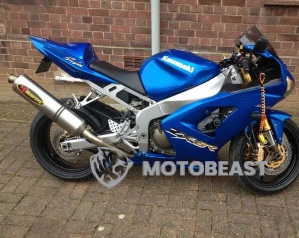 Kawasaki ZX-6R mėlynos grafikos
