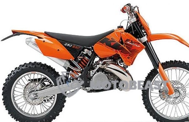 KTM EXC 2005 oranžinės grafikos