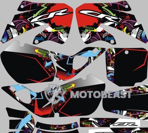 Honda CR125/CR250 1997-1999 Daugiaspalvės grafikos
