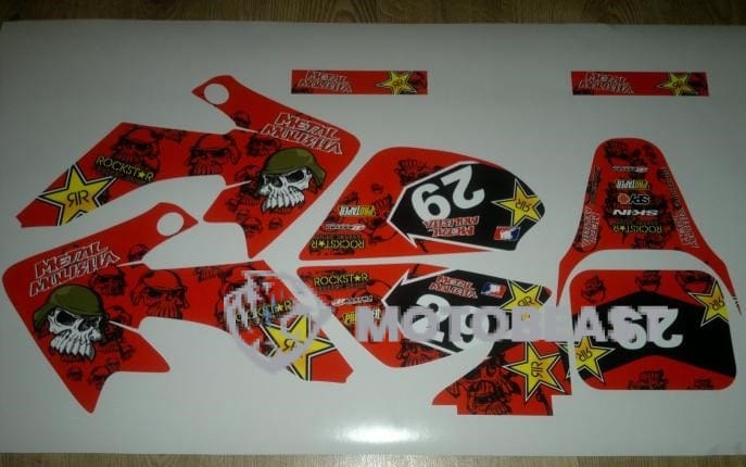 Honda CRF50 2008 Rockstar grafikos