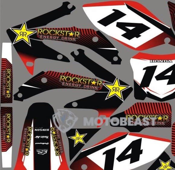 Honda CRF450 2005-2008 Rockstar Grafikos