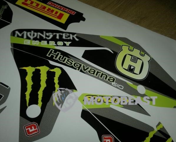 Husqvarna SM 610cc 2009m. Monster Energy grafikos