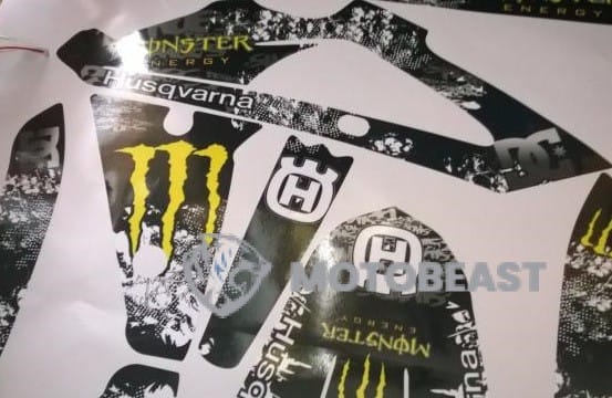 Husqvarna SM125 2009m. Monster Energy grafikos