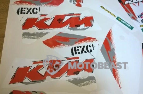 KTM EXC 2005 Line grafikos