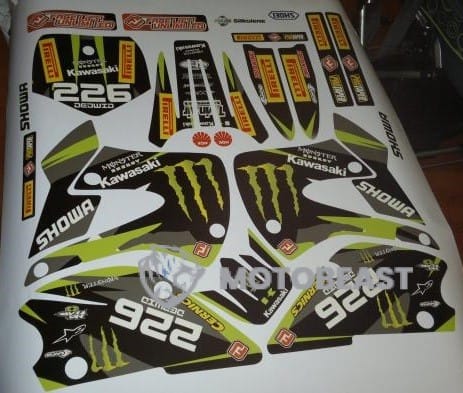 Kawasaki KX85 1994-2013 Monster Energy grafikos