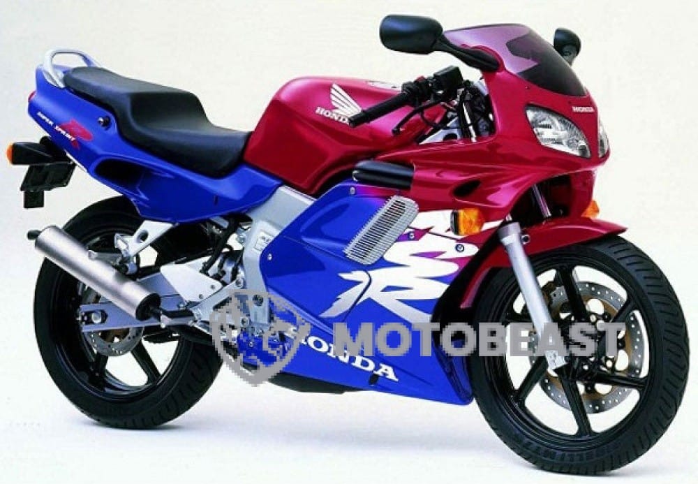 Honda NSR125 1990-2000 raudonos-mėlynos grafikos