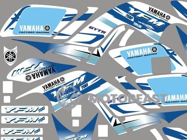 Yamaha Raptor 700 žydros grafikos