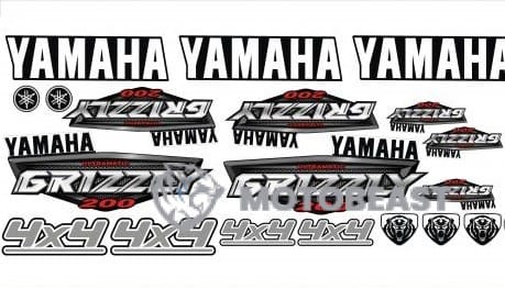 Yamaha Grizzly 200cc originalios grafikos