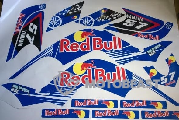 Yamaha Raptor 660 Redbull grafikos