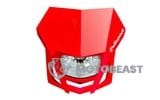Priekinis žibintas Polisport LMX H4 raudonas CR 04