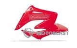 Šoniniai skydai priekyje Polisport CR 125-250 02-07 raudona