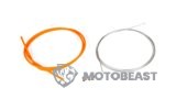 Droselio laido komplektas universalus 1,2 mm x 2 metrų Motoforce Racing neoninės oranžinės spalvos