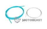 Droselio troso komplektas universalus 1,2 mm x 2 metrų Motoforce Racing šviesiai mėlynas