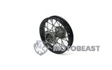 Galinis ratas / ratlankis plieninis 12 mm ašis - 10 colių Pit Bike / Dirt Bike juodas