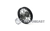 Galinis ratas / ratlankis plieninis 15 mm ašis - 10 colių Pit Bike / Dirt Bike juodas