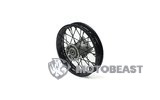 Priekinis ratas / ratlankis plieninis 15 mm ašis - 10 colių Pit Bike / Dirt Bike juodas