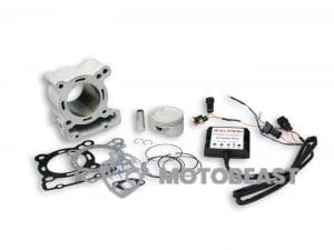 Aprilia SX 125 Derbi GPR 125 ir Aprilia RS4 Malossi I-TECH 166cc cilindro komplektas su POWER COMMANDER