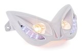 Priekiniai žibintai EVO 2 su mėlynais šviesos diodais MBK Nitro / Yamaha Aerox balta
