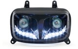 Priekinių žibintų kaukė EyeLight Yamaha BW / Booster po 2004 m. juoda