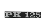 Ženklas Vespa PK 125 juodas / chromas