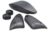 Indikatoriaus lęšių komplektas STR8 (4) su galiniu žibintu Yamaha Aerox pagal 1999 m. Carbon Look išvaizdą