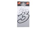 Skaičių lipdukas "3" baltas (13cm)