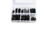 Sąvaržų komplektas 1300 vnt 2,5mm - 12mm