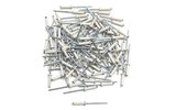 Kniedės valstybinio numerio laikiklis 4x16mm baltas (x100)
