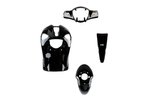 Apdailos komplektas 4 vnt. juodas Piaggio Liberty 2004–2014 m