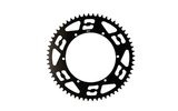 Galinė žvaigždutė 60 dantų Doplerio aliuminio CNC juoda MBK 51 / Peugeot 103