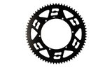 Galinė žvaigždutė 68 dantų Doplerio aliuminio CNC juoda MBK 51 / Peugeot 103
