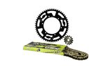 Grandinės komplektas aliuminio juodas 14x53 - 420 Doppler Derbi GPR / Senda X-treme