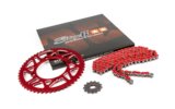 Grandinės komplektas 14x53 - 420 Stage6 aliuminio CNC Red Beta RR
