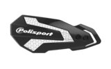 Rankų apsaugos Polisport MX Flow juoda/balta CRF 450 hidraulinė sankaba