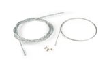 Droselio troso komplektas universalus 1,2 mm x 2 metrų Motoforce Racing Lazer chromas