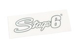 Lipdukas Stage6 logotipas 20x6cm sidabrinis
