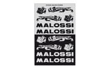 Lipdukų lapas „Malossi“ mini 11,5x16,8cm juodas   sidabras