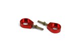 Grandinės įtempiklis aliuminio raudonas - d.15mm Pit Bike / Dirt Bike