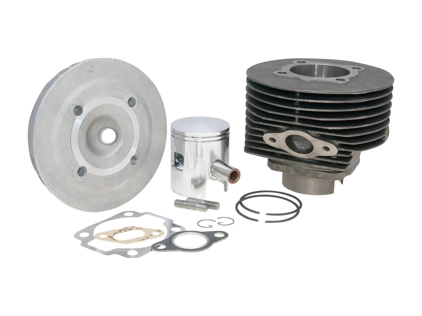 Cilindro komplektas Polini ketaus sportinis 130cc 57mm skirtas Vespa 125 ETS, PK, Primavera 2T, Primavera ET3 2T, XL