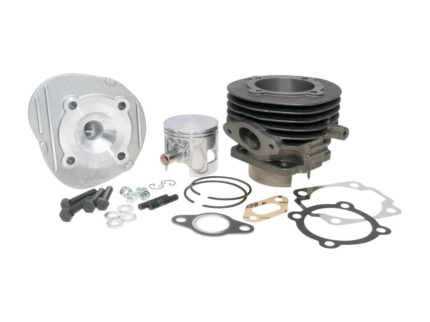 Cilindro komplektas Polini ketaus sport 102cc 55mm, skirtas Ape 50, Vespa PK 50, Special 50, XL 50