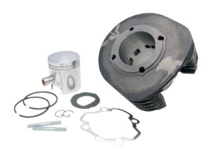 Cilindro komplektas Polini ketaus sportinis 225cc 18mm Stūmoklio pirštas skirtas Ape P501, P601, Vespa Car