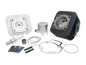 Cilindro komplektas Polini ketaus lenktyninis 70cc 47mm Piaggio AC